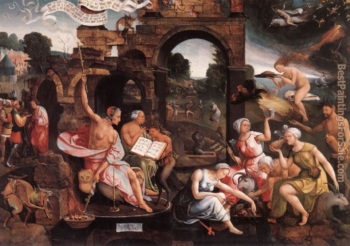 Jacob Cornelisz Van Oostsanen Paintings for sale